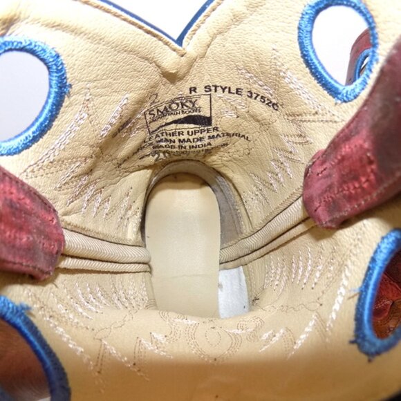 Smoky Mountain Youth #3752C Ostrich Embossed Leather Cowboy Boots – Size: 2 - Picture 6 of 11